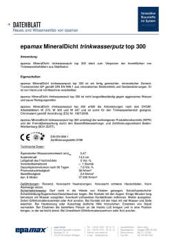 epamax MineralDicht trinkwasserputz top 300