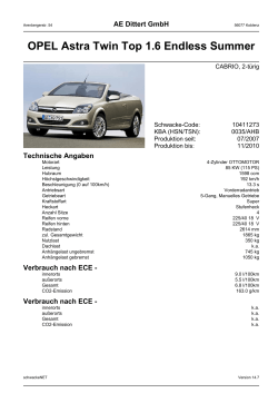 OPEL Astra Twin Top 1.6 Endless Summer - Autohaus AE