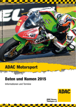 Daten und Namen 2015 - ADAC Ortsclub