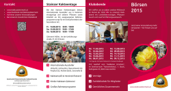 Jahresplaner 2015 - Gesellschaft &Ouml;sterreichischer Kakteenfreunde