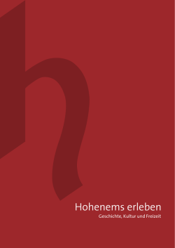 Hohenems erleben