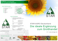 Flyer - Star Agro Deutschland GmbH