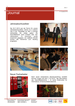 Journal IV. Quartal 2014 - EAB