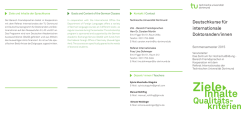 Informationsflyer - Zentrum f&uuml;r HochschulBildung