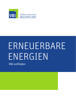 VBI-Leitfaden Erneuerbare Energien
