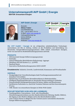 AVP GmbH | Energie