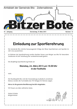 Bitzer Bote vom 19.03.2015