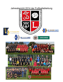 SFL Jahresbericht 2014 - Sportfreunde Laubendorf e. V.