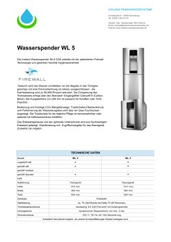 Wasserspender WL 5 - Iceland Wasserautomaten