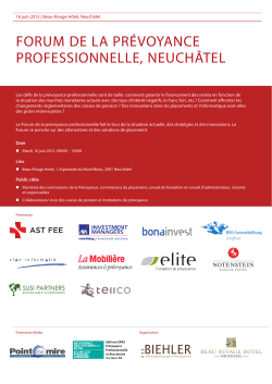 Programmflyer Vorsorgeforum Interlaken 24.03.2015.indd