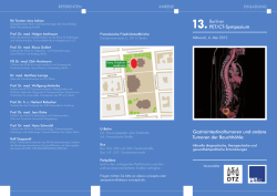 Programm 13. Berliner PET/CT-Symposium