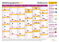 Abfallkalender 2015 - Gemeinde Ostbevern
