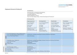 Organigramm Sanatorium Kilchberg AG