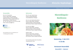 Nierenbiopsie- Konferenz - Klinikum Region Hannover GmbH