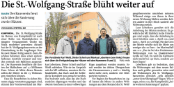Die St.-Wolfgang-Stra&szlig;e bl&uuml;ht weiter auf