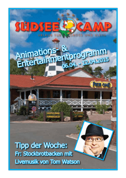 Animations- & Entertainmentprogramm - Südsee-Camp