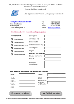 Immobilienverkauf - Complexa-GmbH