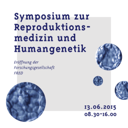 Symposium zur Reproduktions - FRED Fertility Research Education