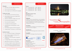zum Flyer - Kompaktkurs f&uuml;r Internistische Sonographie