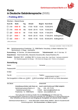 GVB DGS-Kurse fr&uuml;hling 2015 - Geh&ouml;rlosenverband Berlin e.V.