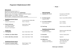 Programm Frühjahrskonzert 2015 - Mandolinenorchester Konzen eV