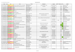 Gottesdienstplan 2015 - Evangelisch