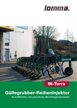 G&uuml;llegrubber-Reiheninjektor - Profiagartechnik e.K., Siegfried Mantel