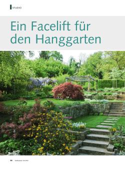Ein Facelift für den Hanggarten - Freiraumplanung Jens Tippel Dipl