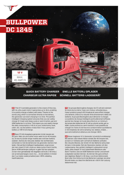 BULLPOWER DC 1245 - Bullpower Generators