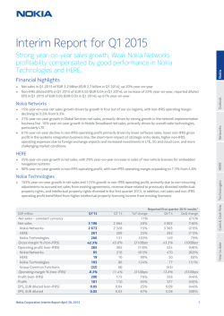 Earnings release