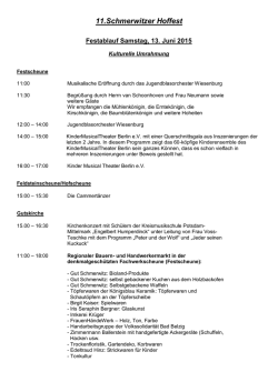 Festablauf 10 - Gut Schmerwitz