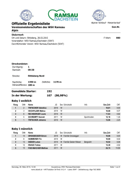 Ergebnis PDF - Ramsau am Dachstein