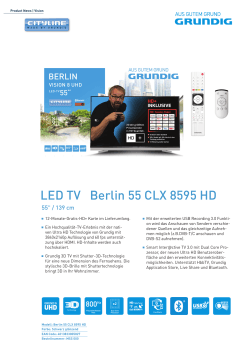 LED TV Berlin 55 CLX 8595 HD