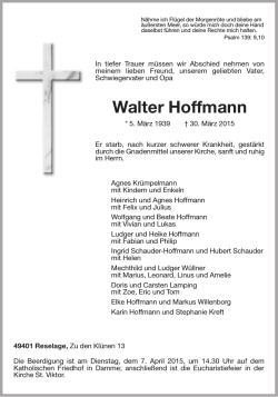 Walter Hoffmann - ov