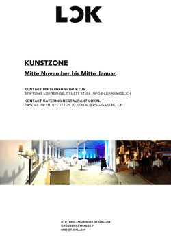 Handout Kunstzone - Lokremise St.Gallen