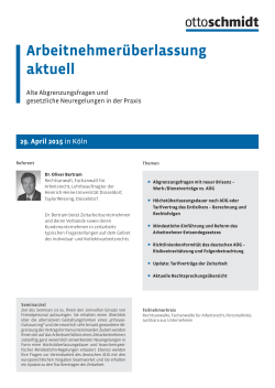 Programm als PDF-Download - Verlag Dr. Otto Schmidt KG