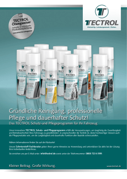 Gr&uuml;ndliche Reinigung, professionelle Pflege und dauerhafter Schutz!