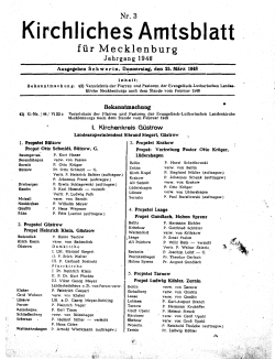 Kirchliches Amtsblatt - Kirchenrecht Nordkirche