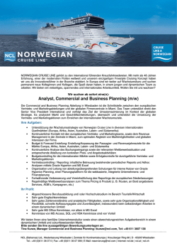 Analyst, Commercial and Business Planning bei Norwegian
