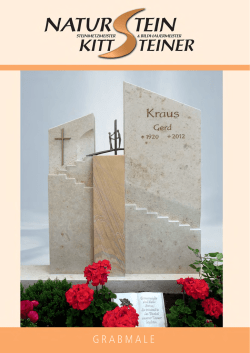 Grabmal-Katalog - Naturstein Kittsteiner