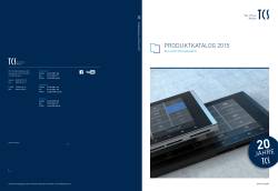 PRODUKTKATALOG 2015