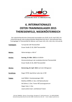 6. internationales oster-trainingslager 2015 theresienfeld