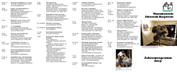 Jahresprogramm 2015