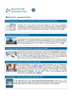 Newsletter Nr. 09/2015 - Landesverband Bauindustrie Rheinland Pfalz