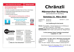 Chränzli Männerchor Buchberg
