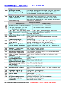 Helferplan 2015 - LLG Wustweiler
