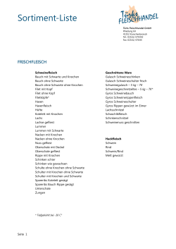 Sortiment-Liste PDF - Türks Fleischhandel
