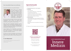Flyer Innere Medizin - Hospital zum Heiligen Geist Fritzlar