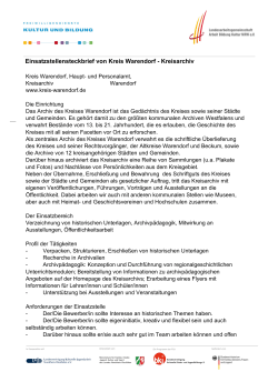 Kreisarchiv - FSJ Kultur in NRW