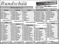 Beilagen-Service - Sonntagsblatt Vechta